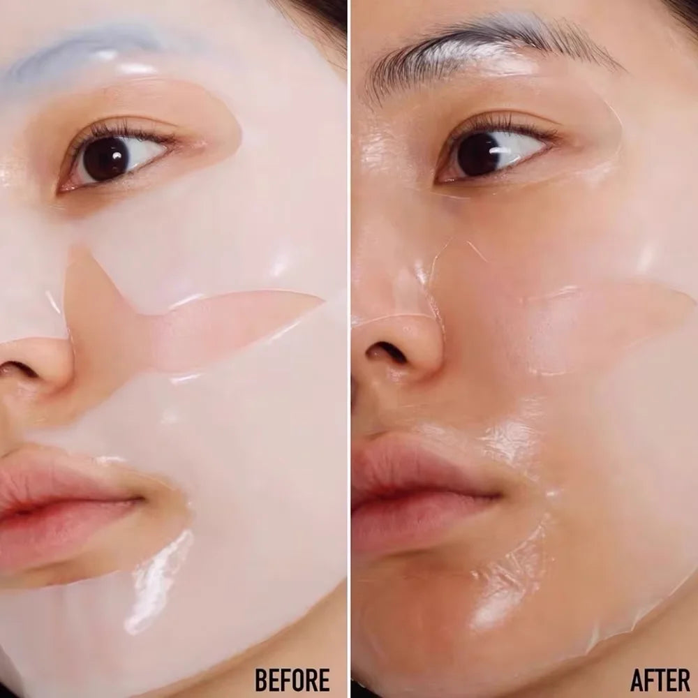 10PCS Collagen Anti-Wrinkle Facial Masks – Anti-Aging, Moisturizing & Firming Korean Skincare