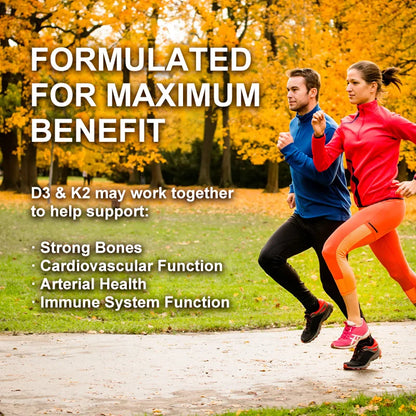 Alxfresh Vitamin D3 & K2 Capsules – Bone, Joint & Immune Support, Collagen & Skin Health