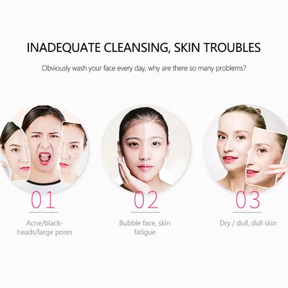Soft Silicone Face Cleansing Brush & Massager – Gentle Exfoliating Facial Scrubber for Men & Women