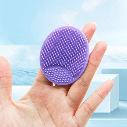 Soft Silicone Face Cleansing Brush & Massager – Gentle Exfoliating Facial Scrubber for Men & Women