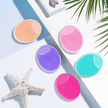 Soft Silicone Face Cleansing Brush & Massager – Gentle Exfoliating Facial Scrubber for Men & Women
