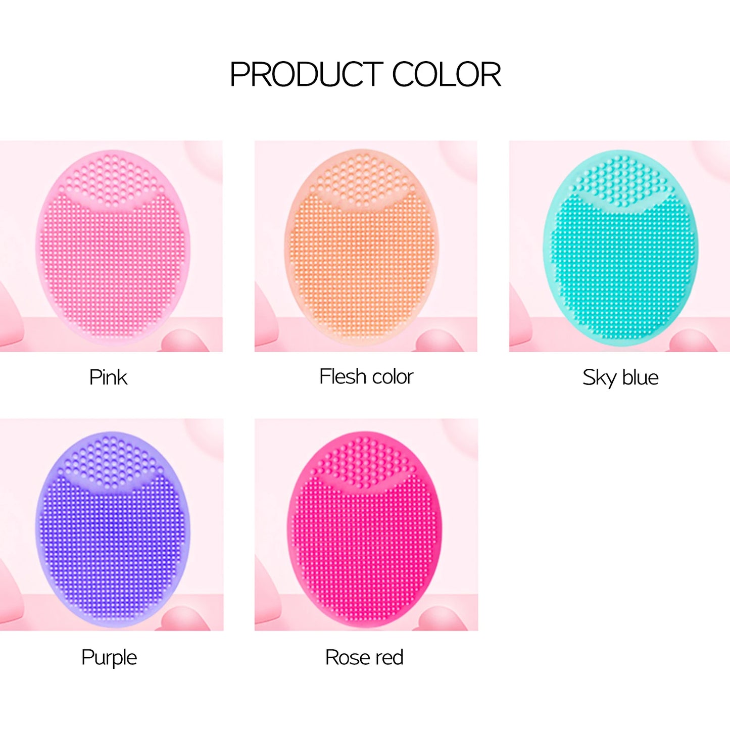 Soft Silicone Face Cleansing Brush & Massager – Gentle Exfoliating Facial Scrubber for Men & Women