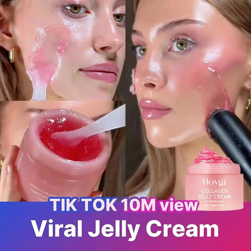 Collagen Jelly Face Cream (100g) – Hydrating, Pore-Refining & Nourishing Korean Skincare