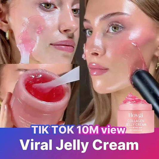 Collagen Jelly Face Cream (100g) – Hydrating, Pore-Refining & Nourishing Korean Skincare