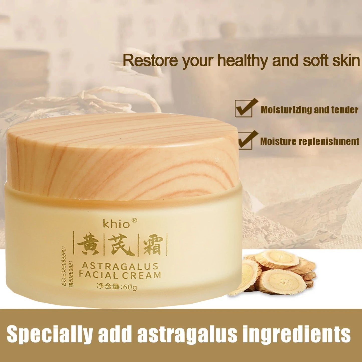Astragalus Whitening Face Cream – Brighten & Anti-Aging