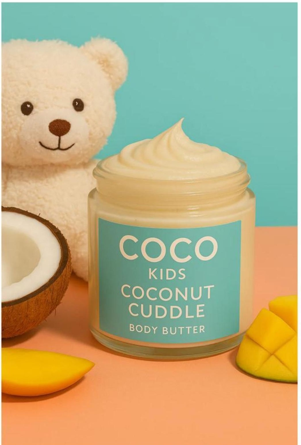 Coco Kids Coconut Cuddle Body Butter – Ultra-Hydrating & Gentle Mango-Coconut Cream for Kids